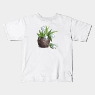 January 7th birthday flower Kids T-Shirt